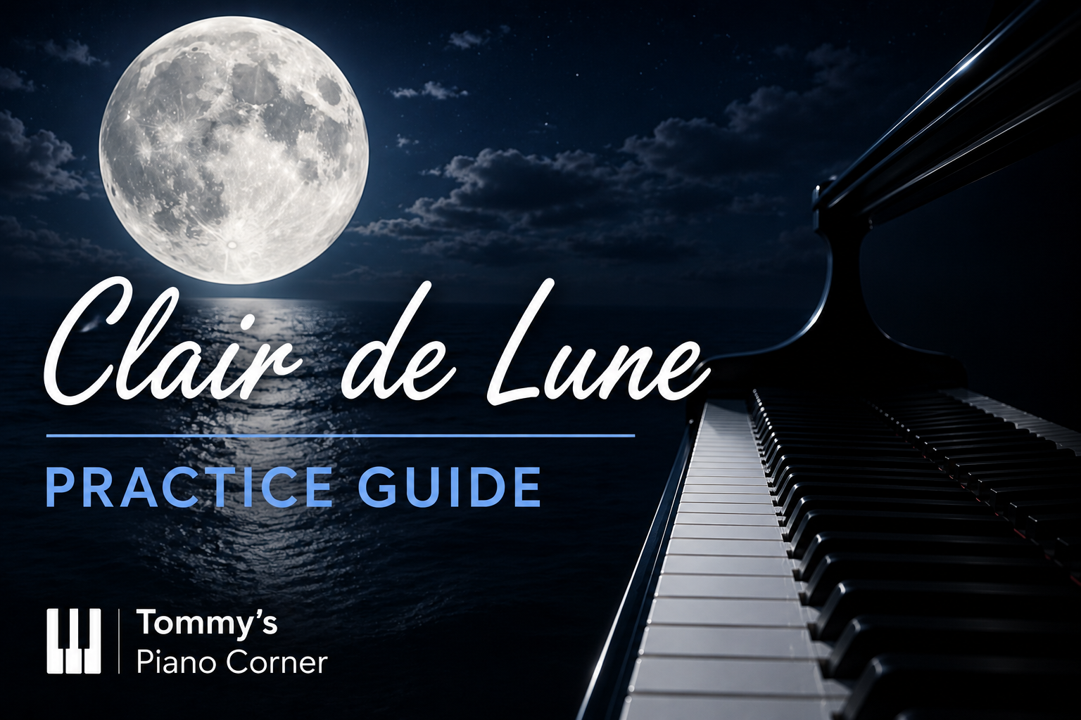 Clair de Lune practice guide by Tommy’s Piano Corner